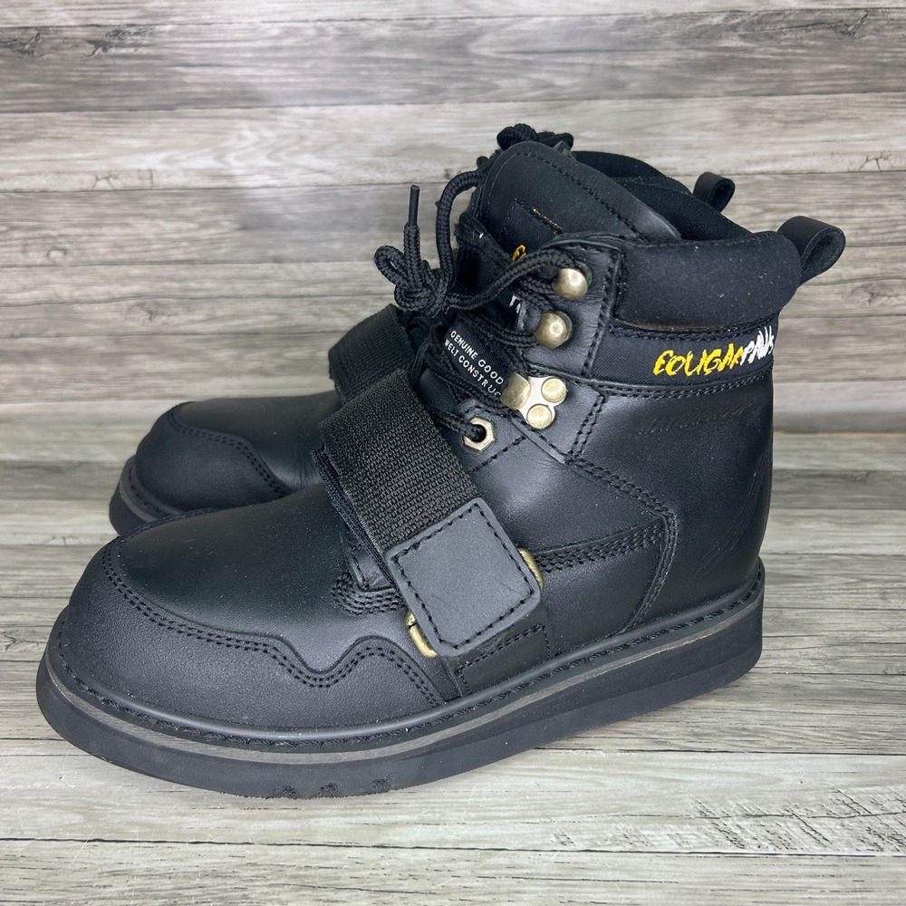 Cougar Paws Roofing Boots Black Leather Mens 6 Work Safety HS30305